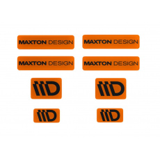 Maxton Design sada 3D samolepek 8 ks, barva: oranžová / černá