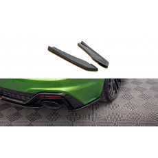 Maxton Design boční difuzory pod zadní nárazník pro Audi RS5 F5, černý lesklý plast ABS, facelift