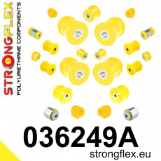 036249A: Strongflex Kompletní sada polyuretanových silentbloků pro zavěšení varianta SPORT 036249A: Strongflex Kompletní sada polyuretanových silentbloků pro zavěšení varianta SPORT