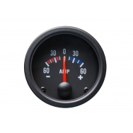 Autogauge palubní přístroj - ampermetr s černým podkladem