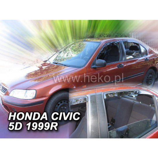 HEKO ofuky oken Honda Civic VI 5dv  htb, ltb, wagon (1995-2000) přední + zadní