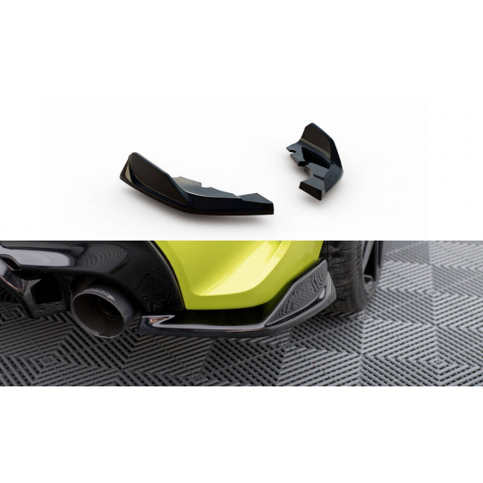 Maxton Design boční difuzory pod zadní nárazník v.8 pro BMW řada 1 F40, černý lesklý plast ABS, M-Pack / M135i