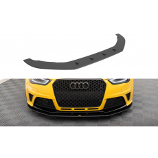 Maxton Design "Street Pro" spoiler pod přední nárazník pro Audi RS4 B8, plast ABS bez povrchové úpravy, s červenou linkou