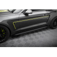 Maxton Design "Street Pro" difuzory pod boční prahy s křidélky pro Ford Mustang Mk6 GT, plast ABS bez povrchové úpravy