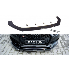 Maxton Design "Racing" spoiler pod přední nárazník ver.1 pro Audi RS3 8V Facelift, plast ABS bez povrchové úpravy