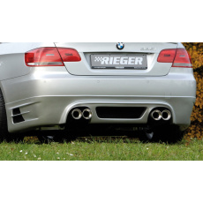 Rieger spoiler pod zadní nárazník pro BMW řada 3 E92, E93 kabriolet, kupé před faceliftem r.v. 03/07-02/10, 09/06-02/10, plast ABS bez povrchové úpravy, pouze pro 335i, pro dvojité koncovky na obou stranách