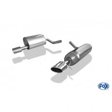 Fox Sportauspuff koncový tlumič výfuku s koncovkou 115x85 Typ 38 na obou stranách pro Jaguar S-Type CCX s motorem 2.5, 3.0, 4.0