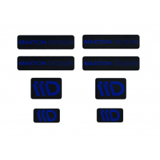 Maxton Design sada 3D samolepek 8 ks, barva: černá / tmavě modrá