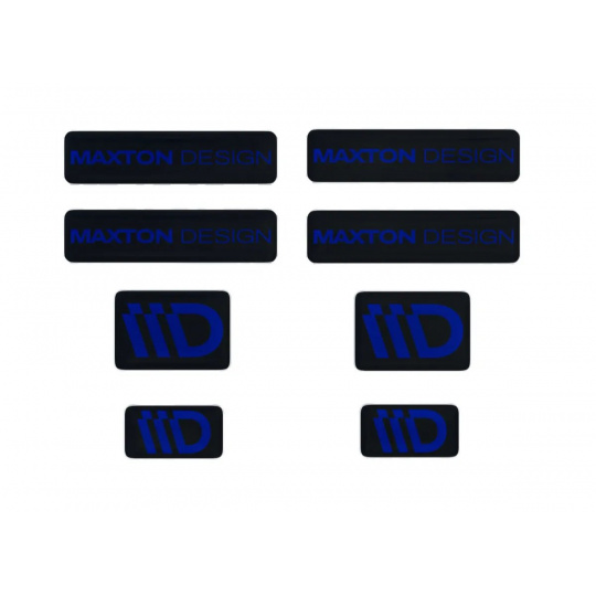 Maxton Design sada 3D samolepek 8 ks, barva: černá / tmavě modrá