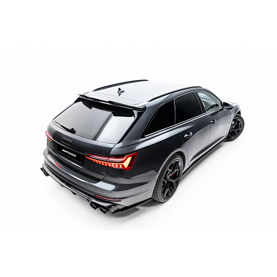 Maxton Design horní prodloužení spoileru pro Audi A6 C8, C8 Allroad, C8 Facelift, černý lesklý plast ABS, vč. S-Line