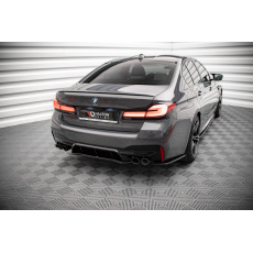 Maxton Design středový spoiler zadního nárazníku pro BMW M5 F90, F90 Facelift, černý lesklý plast ABS