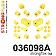 036098A: Strongflex Kompletní sada polyuretanových silentbloků pro zavěšení varianta SPORT