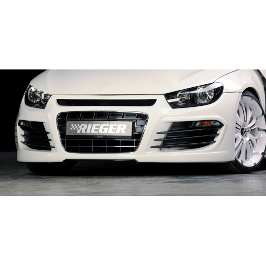 Rieger přední nárazník pro Volkswagen Scirocco 3 13 2-dvéř. před faceliftem, plast ABS bez povrchové úpravy, pro vozy s ostřikovači předních světlometů