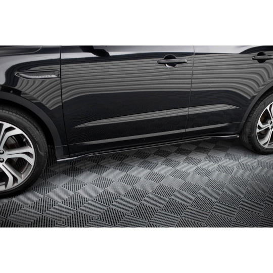 Maxton Design difuzory pod boční prahy pro Jaguar E-Pace Mk1 R-Dynamic, černý lesklý plast ABS