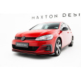 Maxton Design spoiler pod přední nárazník ver.4 pro Volkswagen Golf GTI Mk7 Facelift, černý lesklý plast ABS