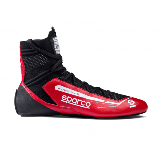 Závodní boty Sparco X-LIGHT PLUS, s homologací FIA, barva: červeno-černá, velikost: 41