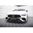 Maxton Design spoiler pod přední nárazník ver.2 pro Mercedes AMG GT 4 -Door Coupe GT 43 - V8 Styling Package, černý lesklý plast ABS