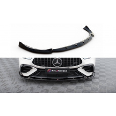 Maxton Design spoiler pod přední nárazník ver.2 pro Mercedes AMG GT 4 -Door Coupe GT 43 - V8 Styling Package, černý lesklý plast ABS