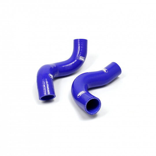 Samco Sport 2-dílná sada silikonových hadic pro vedení chladicí kapaliny pro Subaru Forester SF5 1991 - 2001 Turbo, JDM, barva: modrá