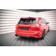 Maxton Design vložka zadního nárazníku ver.2 pro Ford Focus ST Mk4, černý lesklý plast ABS, Estate
