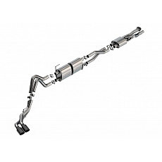 Borla Cat-Back výfukový systém "S-Type" pro Ford F-250, automat, 2WD/4WD, CC s SB (6' 9") 160" rozvor, mimo auta s dvojitými zadními koly, barva koncovek: černé