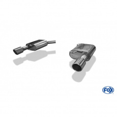 Fox Sportauspuff koncový díl výfuku s koncovkou 1x100 Typ 16 na obou stranách pro Audi A6 4G s motorem 3.0 TFSI, Quattro