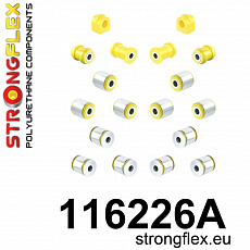 116226A: Strongflex Sada silentbloků zadního zavěšení varianta SPORT 116226A: Strongflex Sada silentbloků zadního zavěšení varianta SPORT