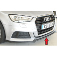 Rieger lipa pod přední nárazník pro Audi A3 S3 8V 3-dvéř. (hatchback 8V1), 5-dvéř. (sportback 8VA) po faceliftu, 09/16-, plast ABS bez povrchové úpravy