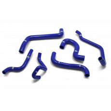 Samco Sport 6-dílná sada silikonových hadic pro vedení chladicí kapaliny pro Volkswagen Golf GTI Mk2 1982-1983 1800 8V s levostranným řízením (US), barva: modrá