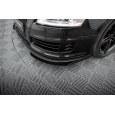 Maxton Design rohové spoilery pod přední nárazník pro Audi RS6 C6, černý lesklý plast ABS