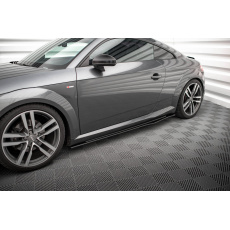 Maxton Design "Street Pro" difuzory pod boční prahy pro Audi TT S, plast ABS bez povrchové úpravy, s červenou linkou Maxton Design "Street Pro" difuzory pod boční prahy pro Audi TT S, plast ABS bez povrchové úpravy, s červenou linkou