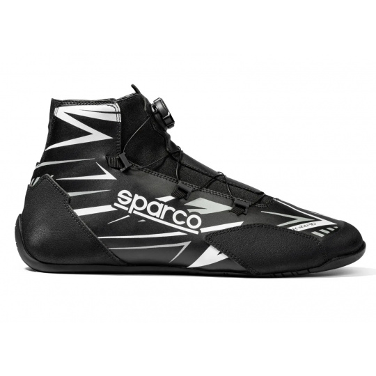 Kartingové boty Sparco K-RAPID voděodolné s otočným mechanismem zapínání, s homologací FIA, velikost: 35