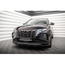 Maxton Design spoiler pod přední nárazník ver.2 pro Hyundai Tucson Mk4, černý lesklý plast ABS