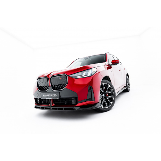 Maxton Design spoiler pod přední nárazník pro BMW X3 G45, černý lesklý plast ABS, M-Pack