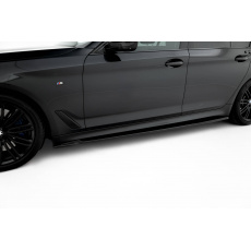 Maxton Design difuzory pod boční prahy ver.2 pro BMW řada 5 G30, G31, černý lesklý plast ABS, M-pack