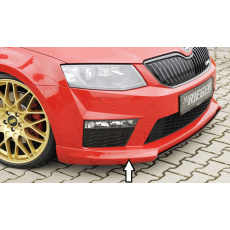 Rieger spoiler pod přední nárazník pro Škoda Octavia RS 5E combi, sedan před faceliftem, r.v. 06/13-01/17, plast ABS bez povrchové úpravy
