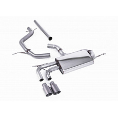 Milltek Sport výfukový systém cat-back bez rezonátoru (hlasitější) pro Volkswagen Golf Mk5 2.0 TDI 140PS 2004-2009, Edition 30-style, typ koncovek: GT-80 titanové