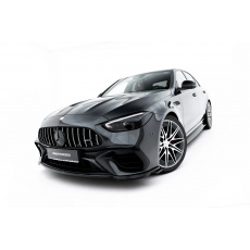 Maxton Design spoiler pod přední nárazník ver.2 pro Mercedes třída C S206 63 AMG, W206 63 AMG, černý lesklý plast ABS