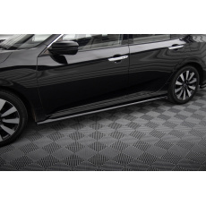 Maxton Design difuzory pod boční prahy pro Honda Civic Mk10, černý lesklý plast ABS Maxton Design difuzory pod boční prahy pro Honda Civic Mk10, černý lesklý plast ABS
