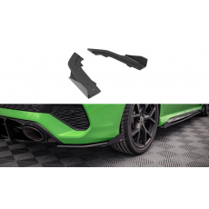 Maxton Design "Street Pro" boční difuzory pod zadní nárazník s křidélky pro Audi RS3 8Y, plast ABS bez povrchové úpravy, Sedan, s červenou linkou Maxton Design "Street Pro" boční difuzory pod zadní nárazník s křidélky pro Audi RS3 8Y, plast ABS bez povrchové úpravy, Sedan, s červenou linkou