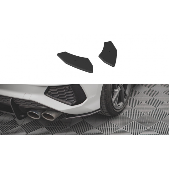 Maxton Design "Street Pro" boční difuzory pod zadní nárazník pro Audi S3 8Y, plast ABS bez povrchové úpravy