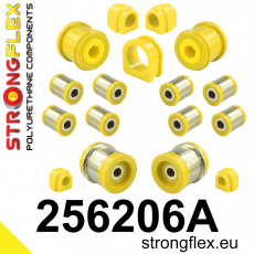 256206A: Strongflex Kompletní sada silentbloků pro zavěšení od 05 / 2003 varianta SPORT 256206A: Strongflex Kompletní sada silentbloků pro zavěšení od 05 / 2003 varianta SPORT
