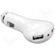 Automobilový napájecí zdroj 5V/1x2A, 5V/2x1A USB bílý