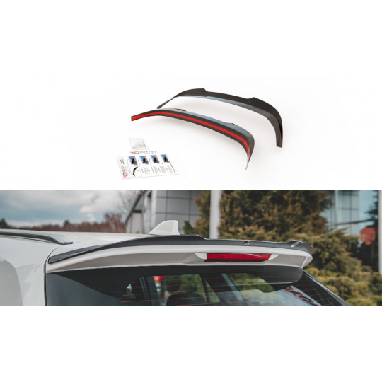 Maxton Design prodloužení spoileru pro Toyota Corolla XII 2019-/Touring Sports, černý lesklý plast ABS