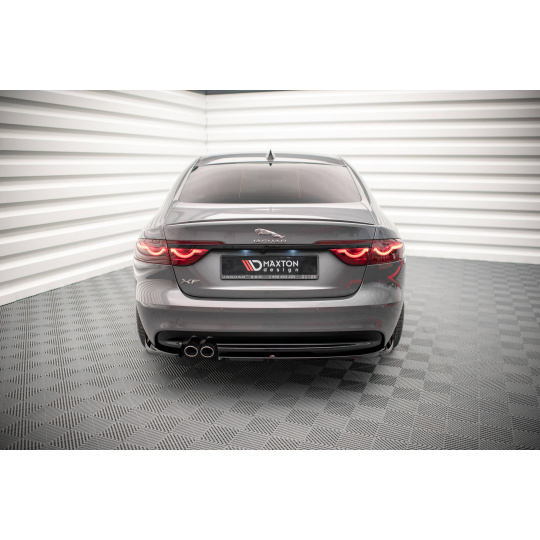 Maxton Design boční difuzory pod zadní nárazník pro Jaguar XF Mk2 /R-Sport, černý lesklý plast ABS