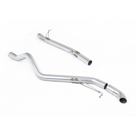 Milltek Sport výfukový systém cat-back bez rezonátoru (hlasitější) pro Volkswagen Transporter \ Caravelle T5 SWB 1.9 TDi (85ps/104ps) 2WD a 4MOTION 2003-2009, typ koncovek: skrytá