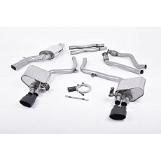 Milltek sport ValveSonic výfukový systém cat-back Electronic Valved System pro Audi S4 3.0 TFSI B8 2009-2012