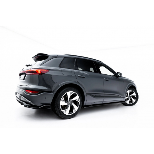 Maxton Design difuzory pod boční prahy pro Audi SQ6 e-tron Mk1 SUV, černý lesklý plast ABS, vč. Sportback