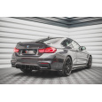 Maxton Design "Street Pro" difuzor zadního nárazníku pro BMW M4 F82, plast ABS bez povrchové úpravy, s červenou linkou