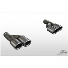 Fox Sportauspuff s koncovkou 2x88x74 Typ 32 na obou stranách pro Audi A4 B7 s motorem 2.0 TFSI